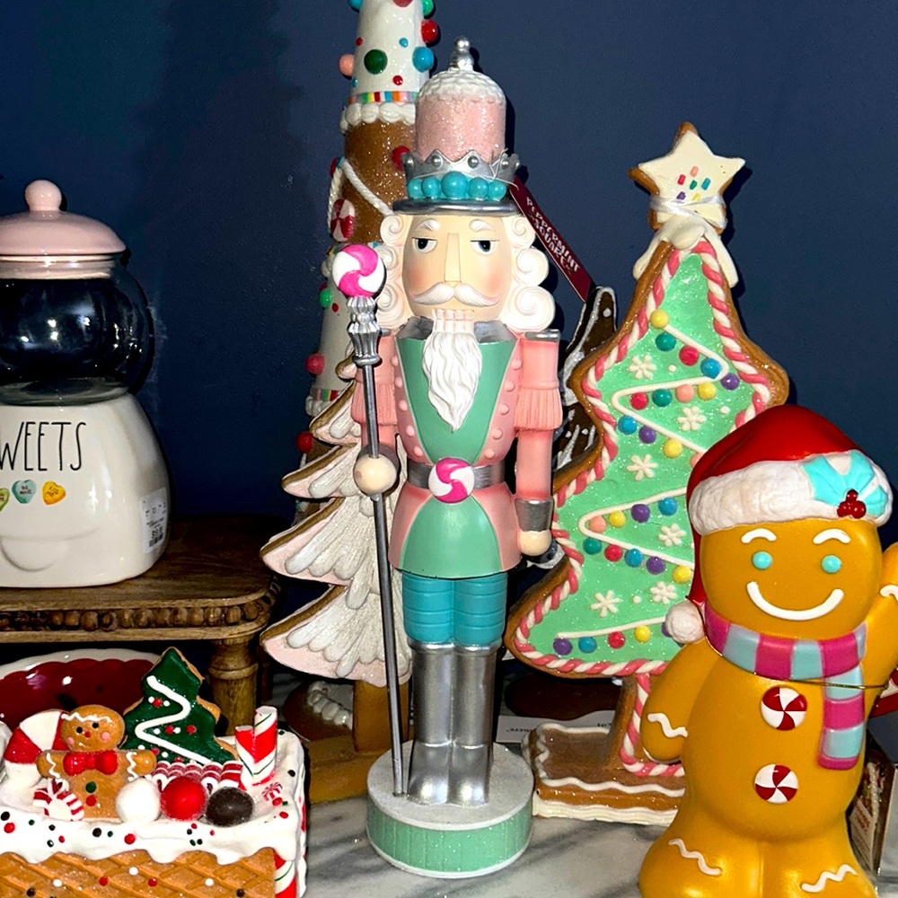 Peppermint pink pastel nutcracker